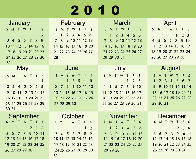make a events calendar. Event Schedule